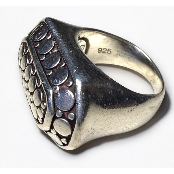 Vintage John Hardy Silver Ring Dot East West Sterling Size 5 1/4 - Picture 3 of 5